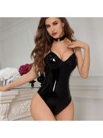 De Namour Lingerie by Shots - Wetlook Contour Bodysuit with Collar