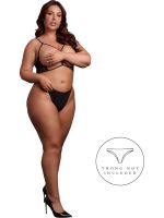 Le Désir - Open Cup Triangle Bra with Lace and Adjustable Sliders