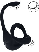 Levelz - Remote Control Vibrating Silicone Tri O Cockring with Prostate Stimulator