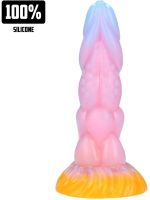 Fiction Cocks by Shots - Rainbow Canine - Silicone Butt Plug