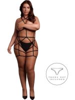 Le Désir - Strappy Open Cup Body Harness with Garters